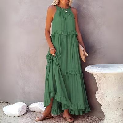 Kamila – Elegancka letnia sukienka maxi